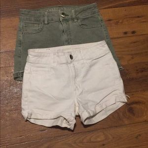 🎉SOLD🎉2️⃣ jean shorts bundle AMERICAN EAGLE
